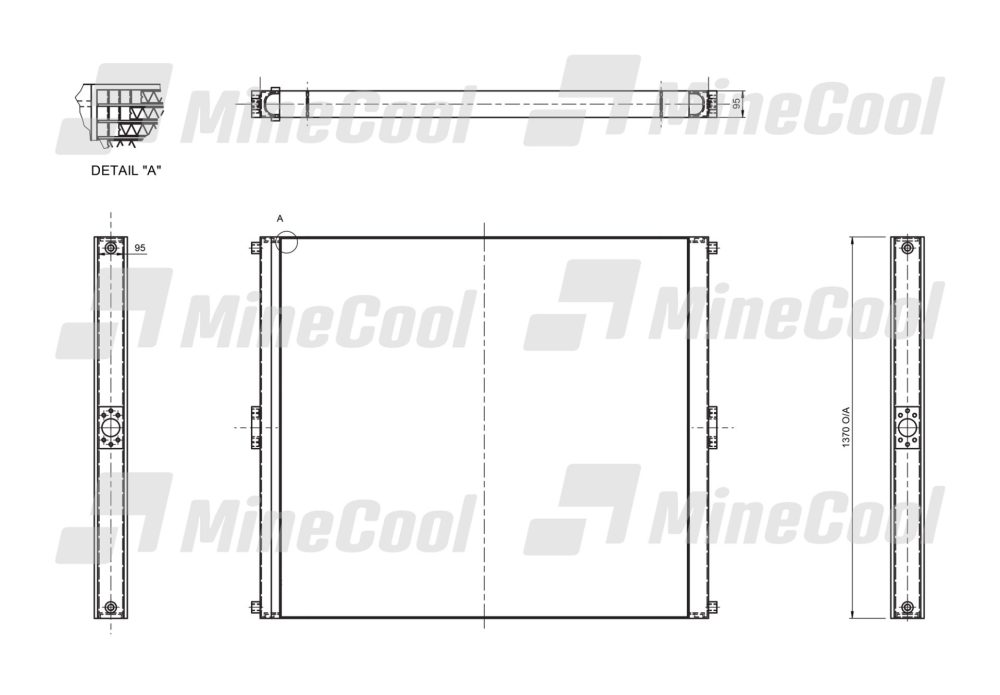 COOLER HYDRAULIC OIL COMPLETE HITACHI EX3600-5 EX3600-6 - Image 2