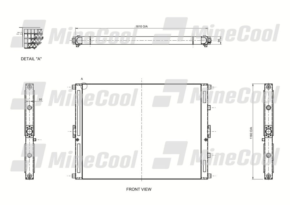 COOLER HYDRAULIC OIL COMPLETE HITACHI EX1200-5 EX2500-5 EX2500-6 - Image 3