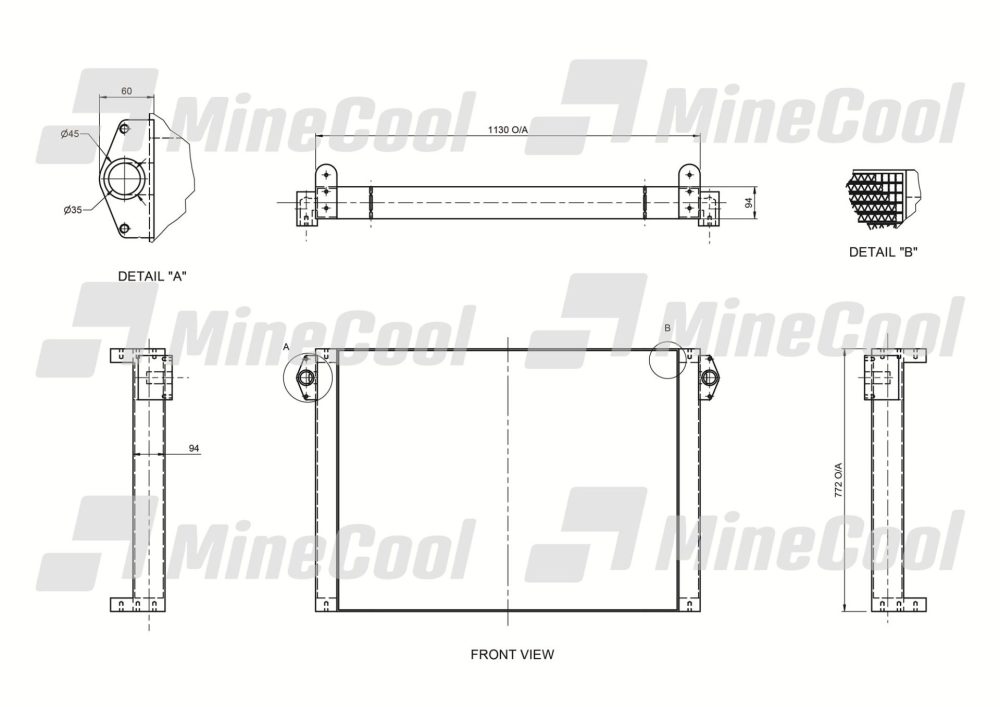COOLER HYDRAULIC OIL COMPLETE HITACHI EX1200-6 - Image 3