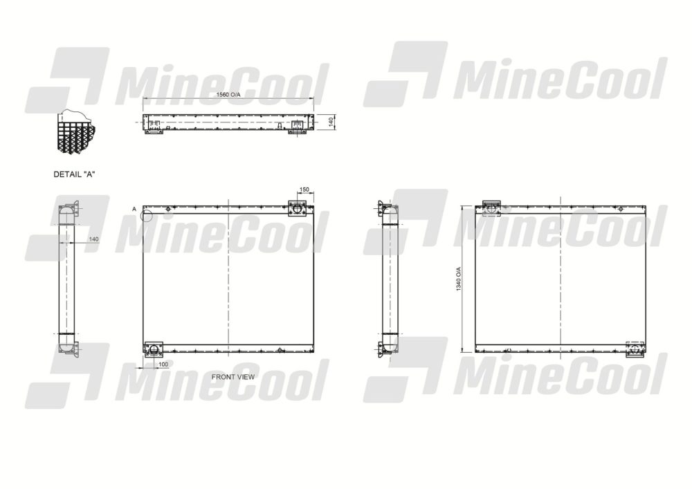 COOLER HYDRAULIC OIL COMPLETE MINECOOL LIEBHERR 996 996B - Image 3