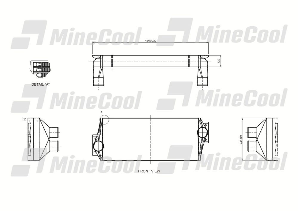 COOLER CHARGE AIR COMPLETE ASSY CAT 16M B9H R9H (TYPE 1) - Image 3