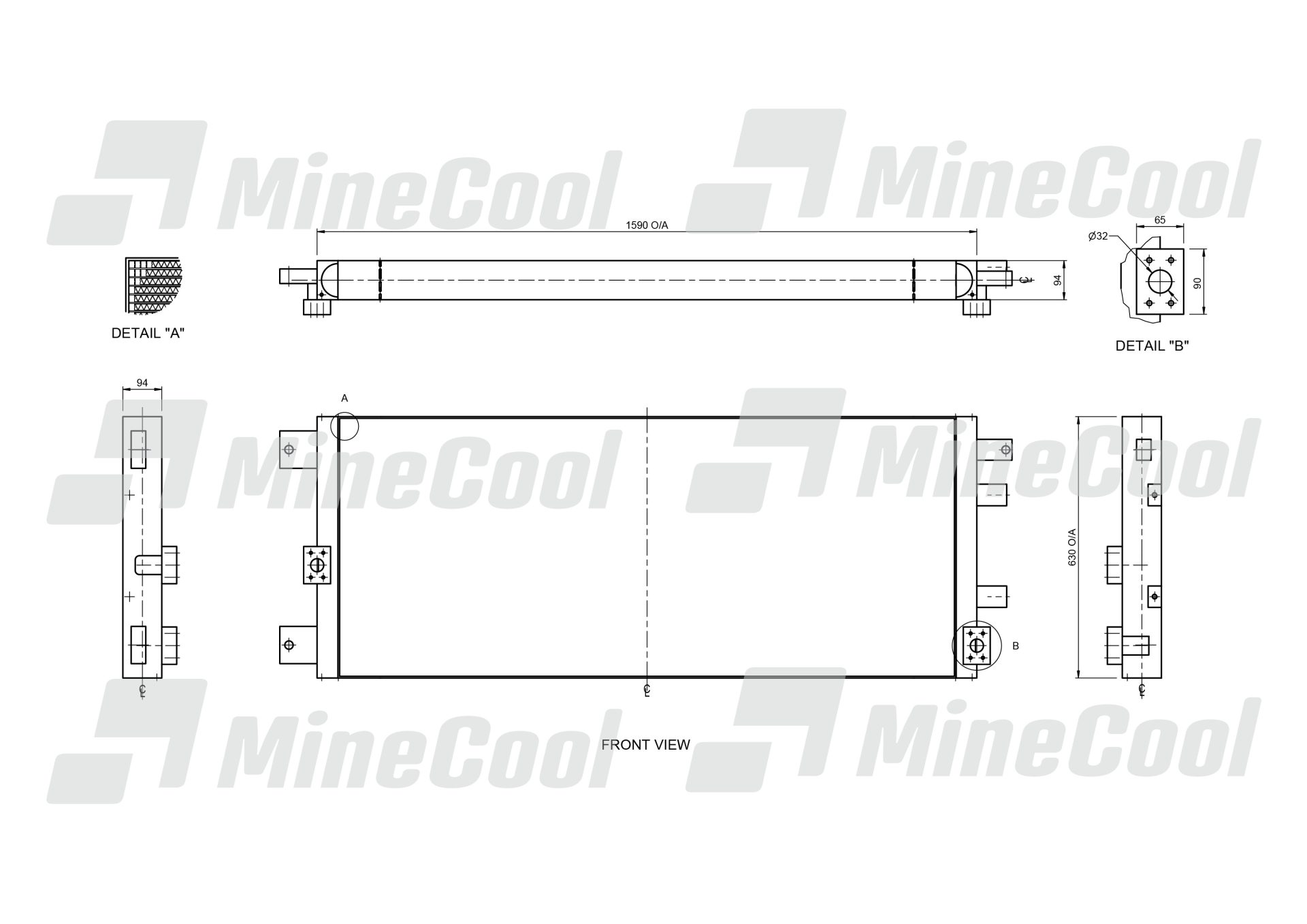 COOLER HYDRAULIC OIL COMPLETE CAT 854K 990H 992K - Image 3