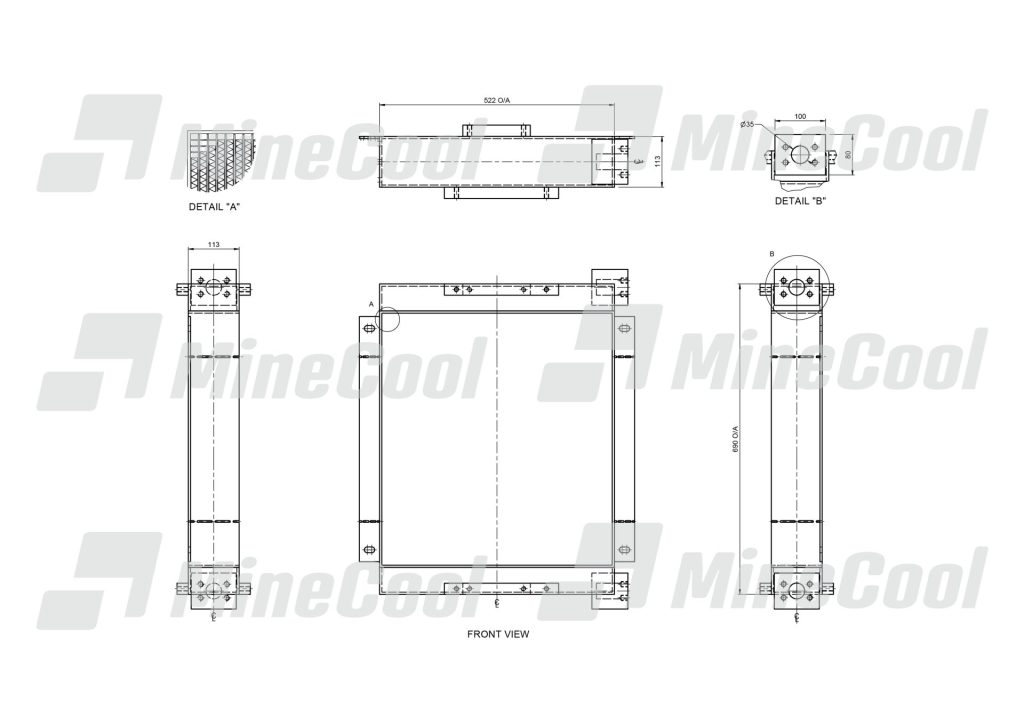 COOLER HYDRAULIC OIL REAR AXLE OIL CAT 793D 793F 797B — MineCool ...