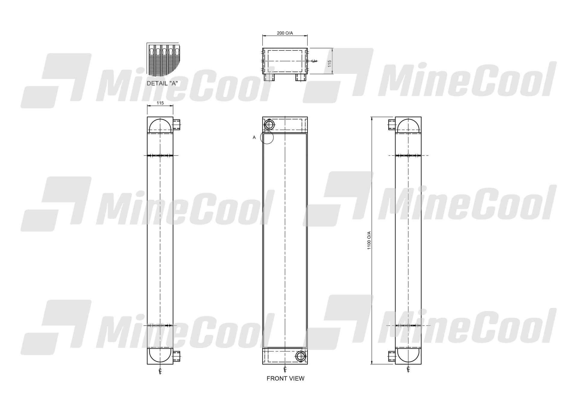 COOLER AUXILIARY OIL COMPLETE CASE 8000 / 8800 CANE HARVESTER - Image 3
