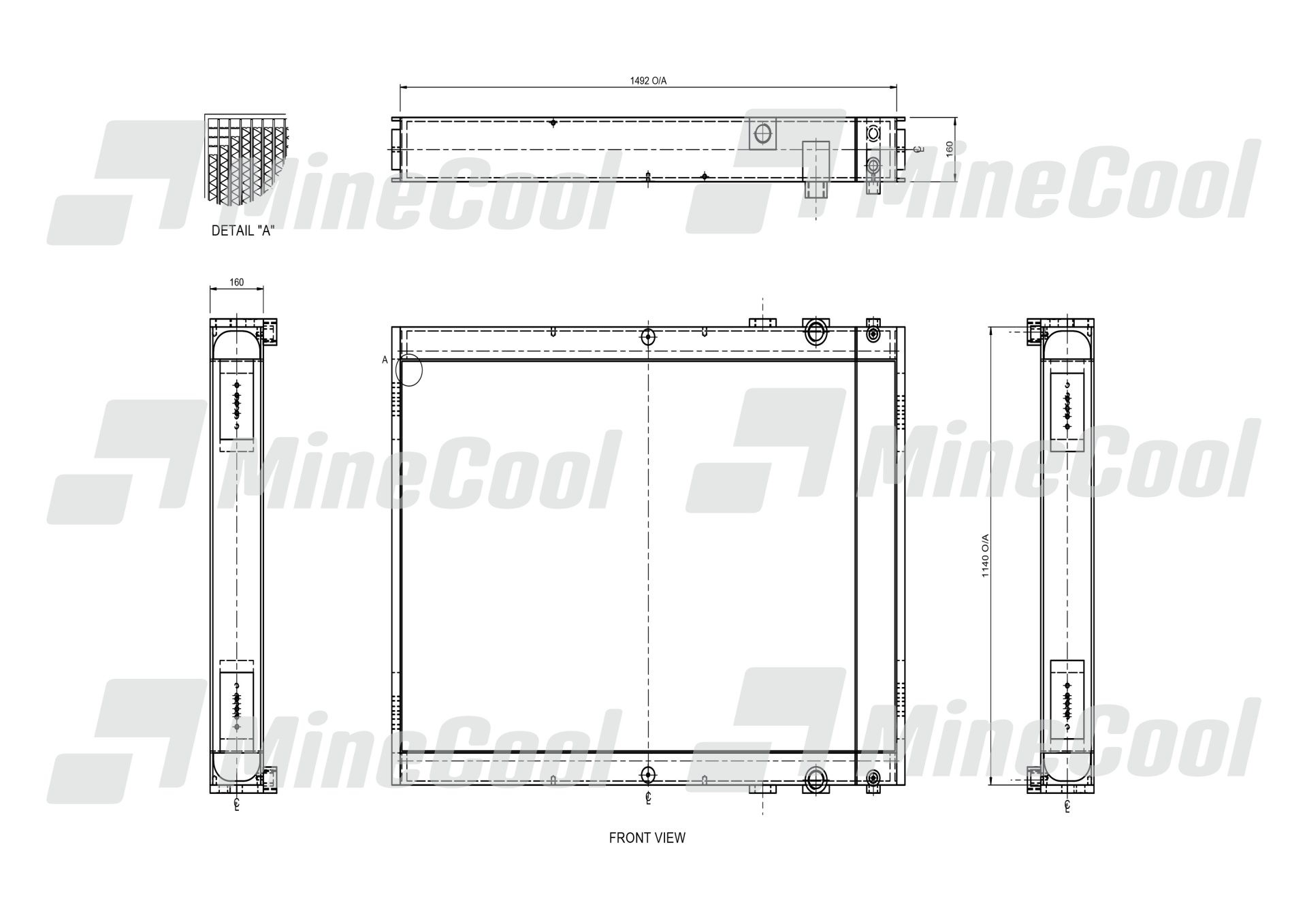 COOLER HYDRAULIC OIL COMPLETE KOMATSU PC3000-1 PC3000-6. 55Deg - Image 3