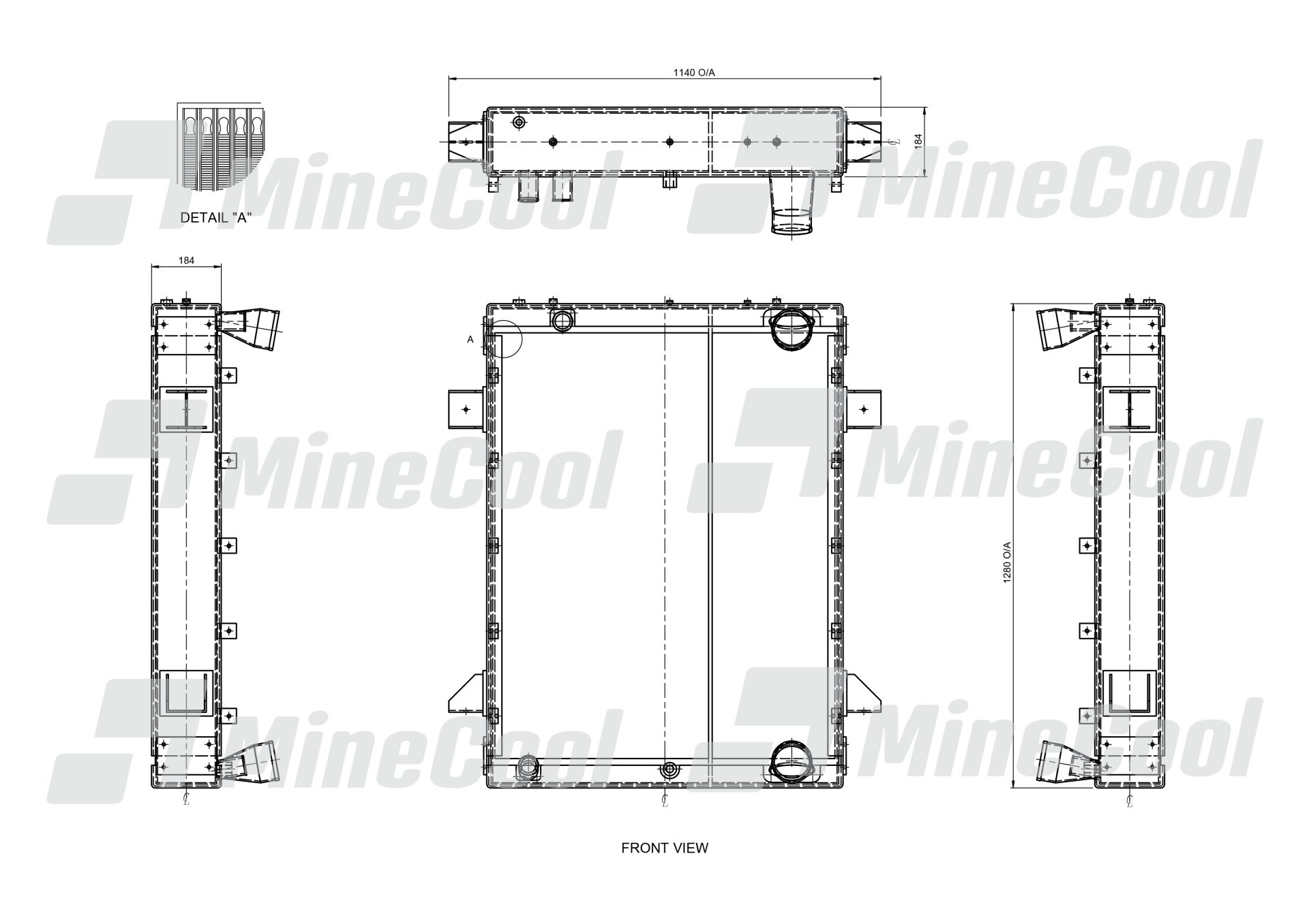 COOLER RADIATOR & CHARGE AIR COMPLETE ASSY CLYDE 18T LOCO - Image 3